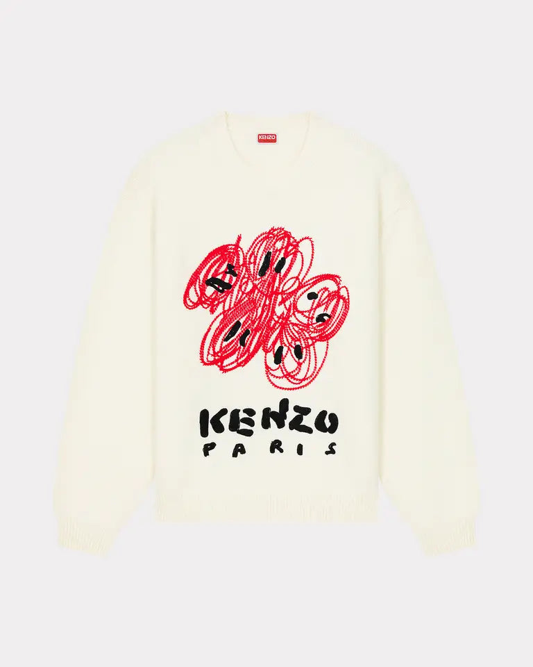 ‘Drawn Varsity' Embroidered Genderless Jumper