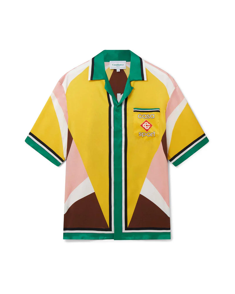 Casa Sport Cuban Collar Silk Shirt
