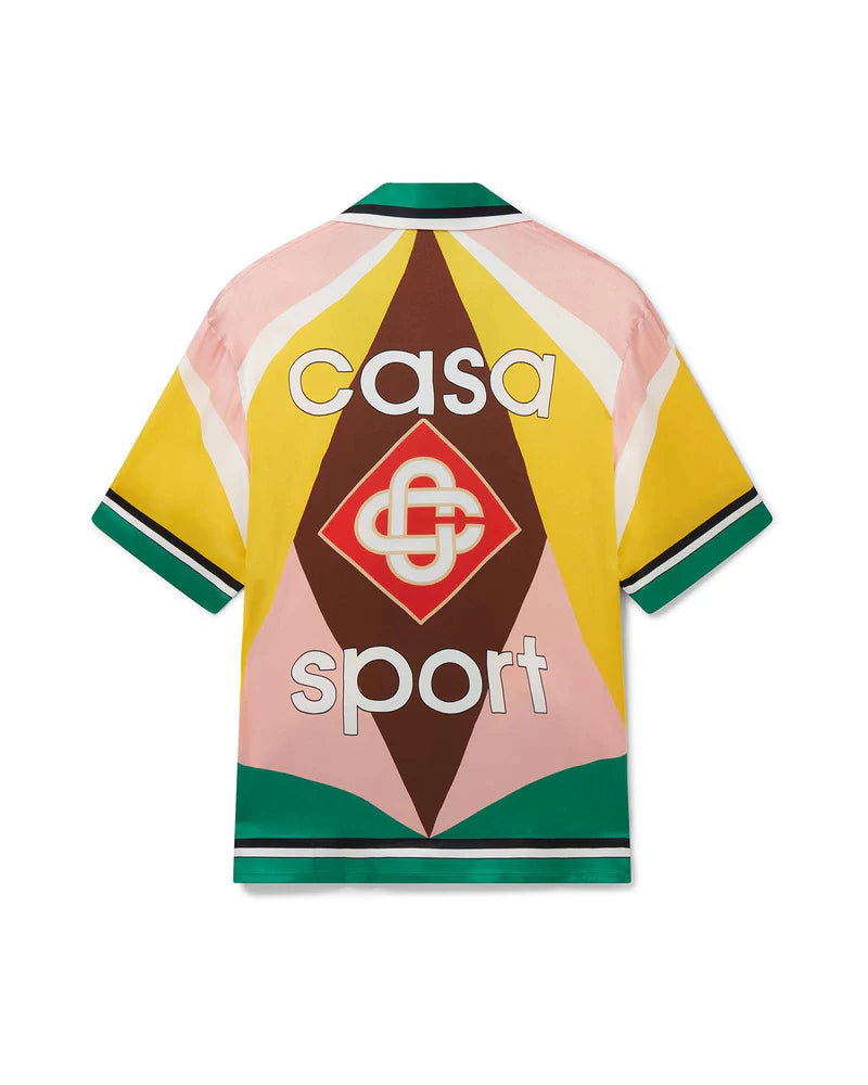 Casa Sport Cuban Collar Silk Shirt