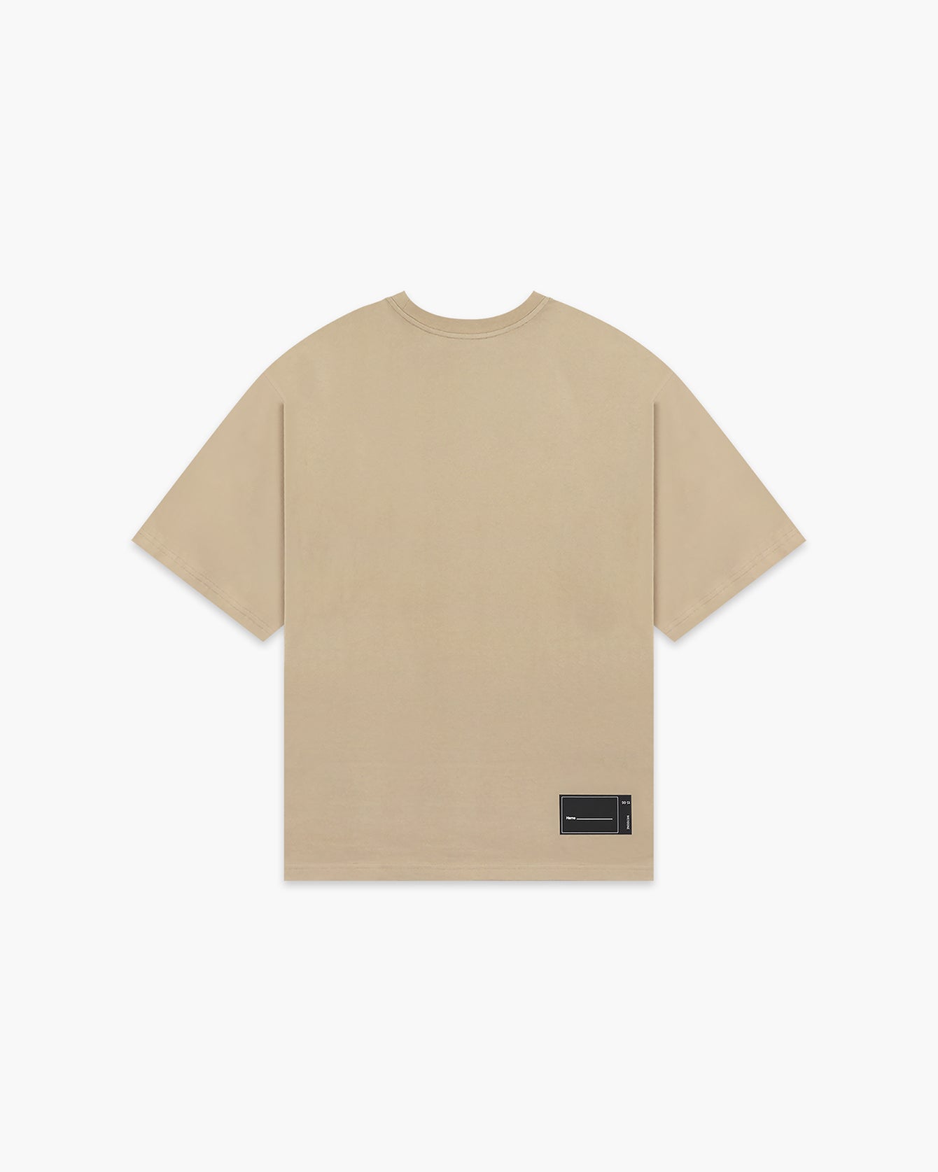 BEIGE STRIPE BIG LOGO T-SHIRT