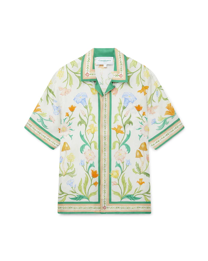 L'Arche Fleurie Silk Shirt
