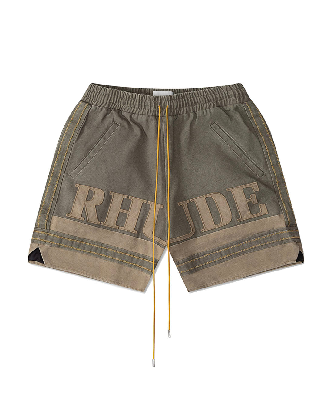 Embroidered Canvas Logo Short