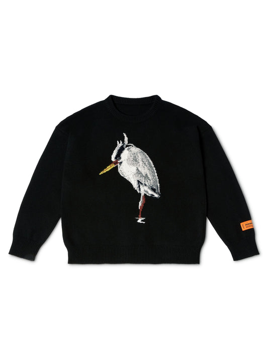 Heron Bird Knit Crewneck
