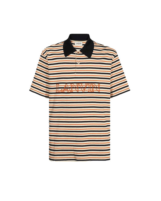 Lanvin Embroidered Short Sleeves Polo