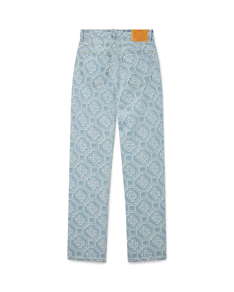 Monogram Straight Leg Jeans